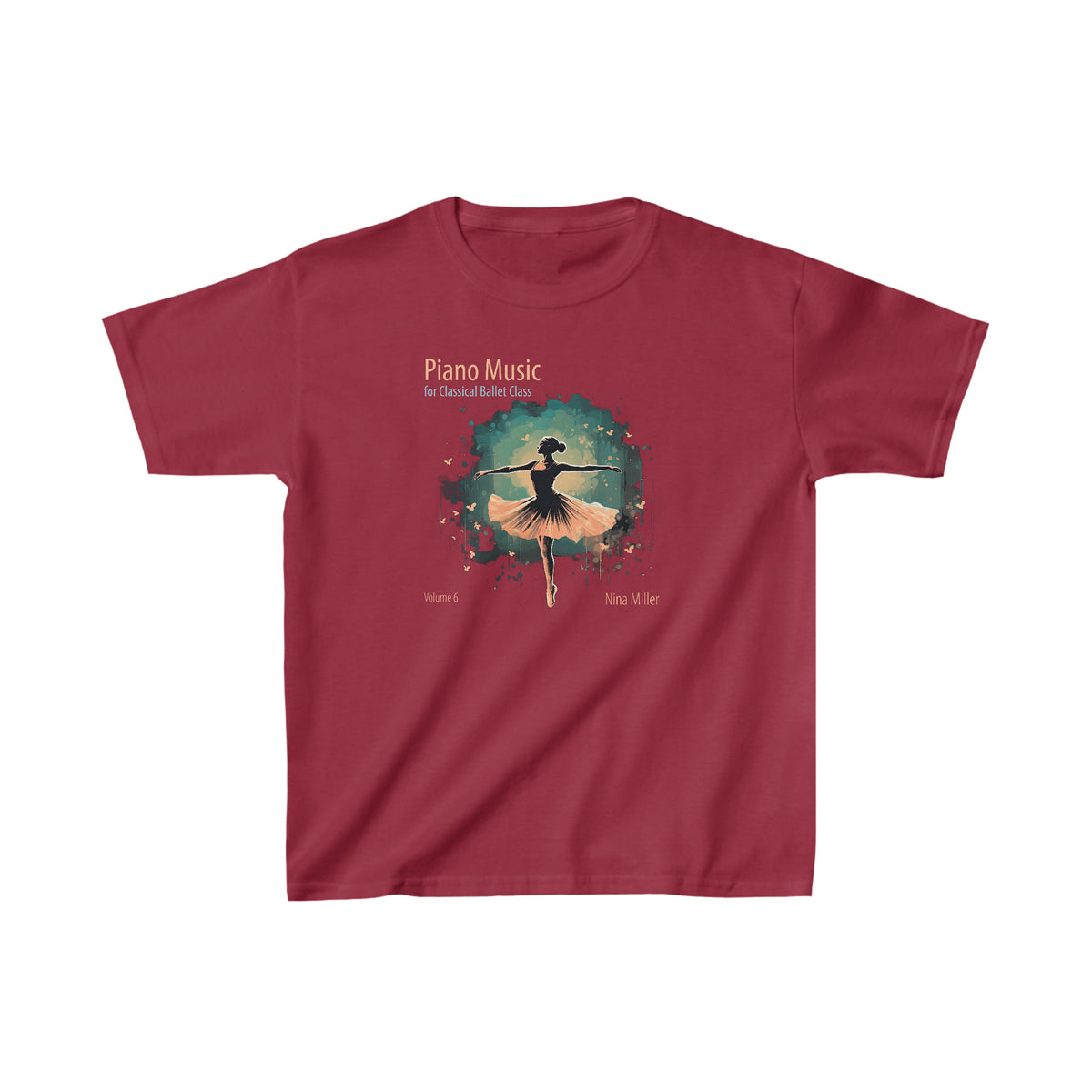 Piano Music for Classical Ballet Class Vol. 6 - Kids Heavy Cotton™ Tee