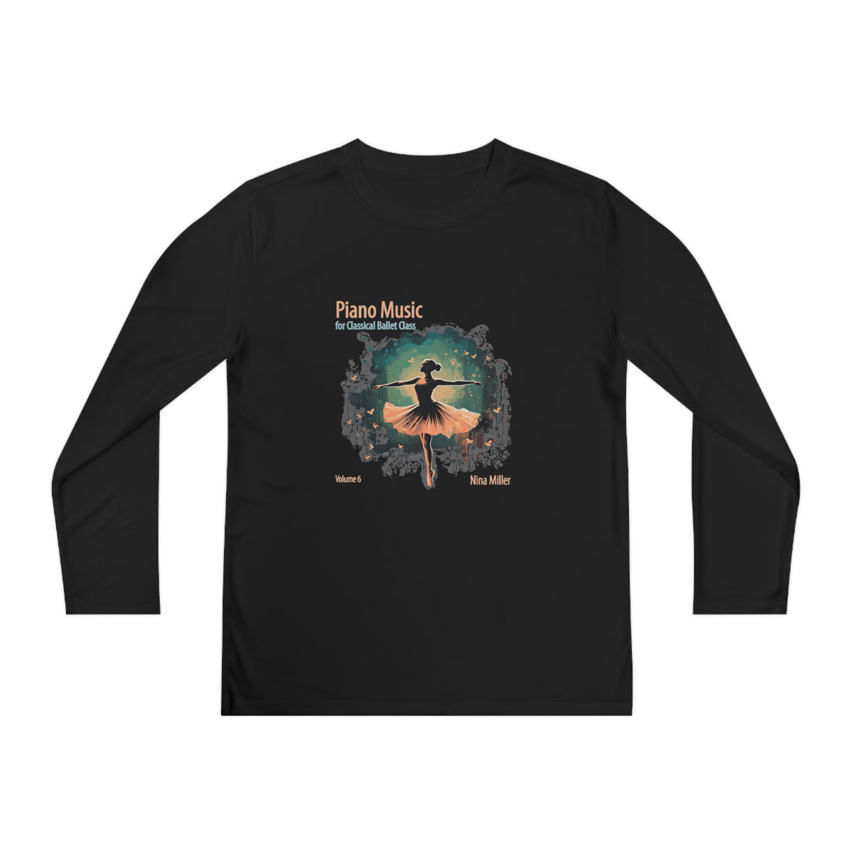 Piano Music for Classical Ballet Class Vol. 6 - Youth Long Sleeve Competitor Tee