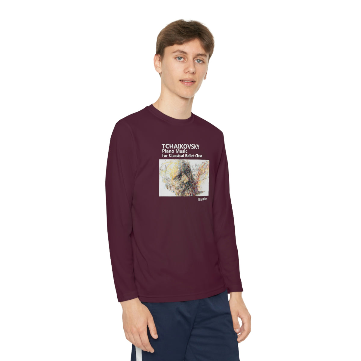 Tchaikovsky Piano Music - Youth Long Sleeve Competitor Tee