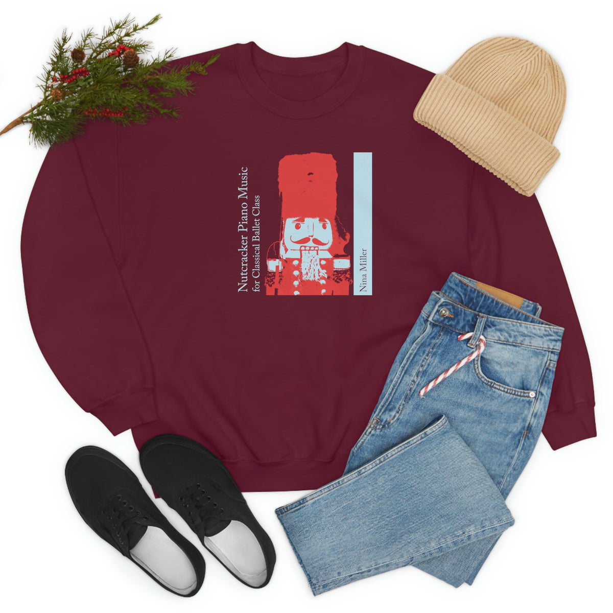 Nutcracker Piano Music - Unisex Heavy Blend™ Crewneck Sweatshirt