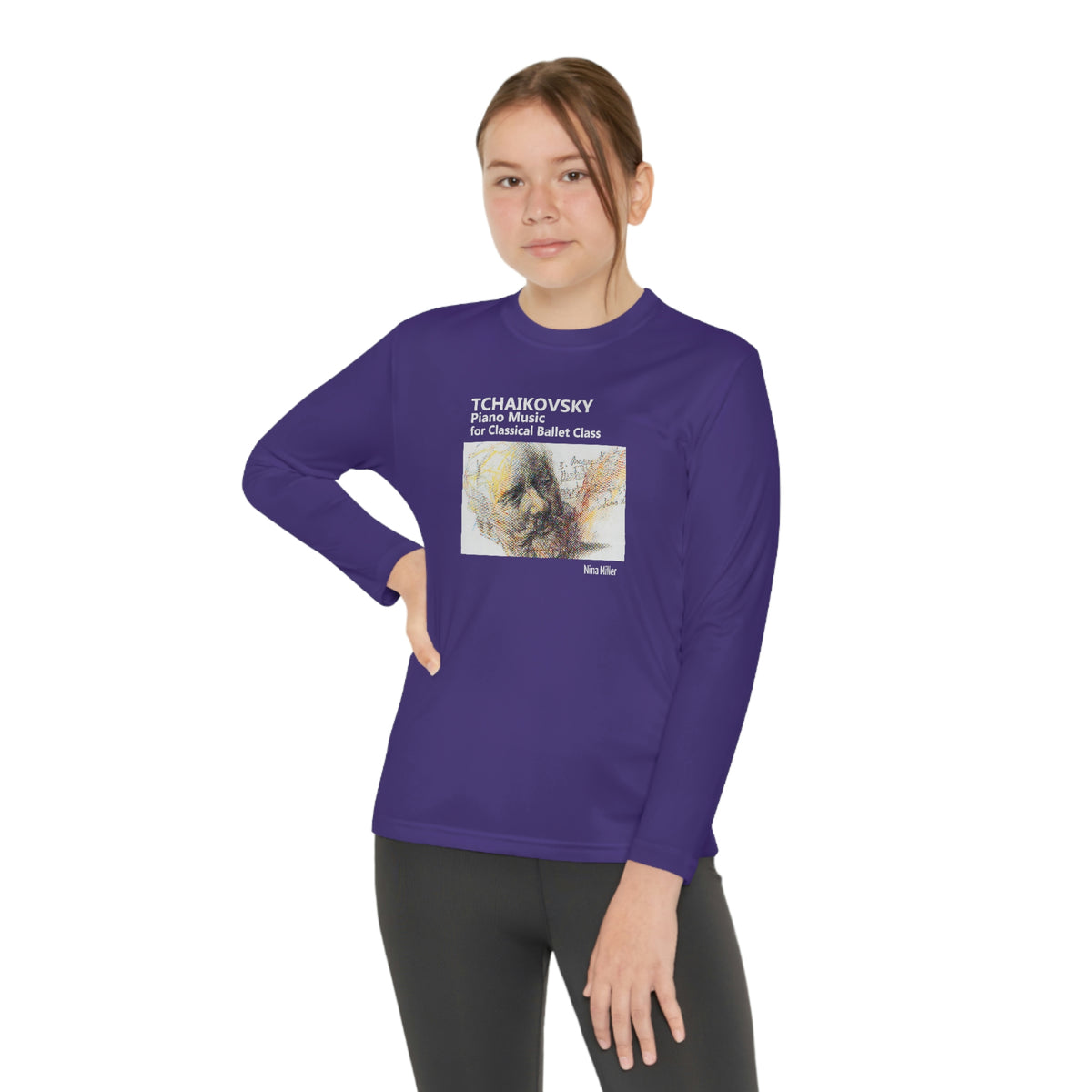 Tchaikovsky Piano Music - Youth Long Sleeve Competitor Tee