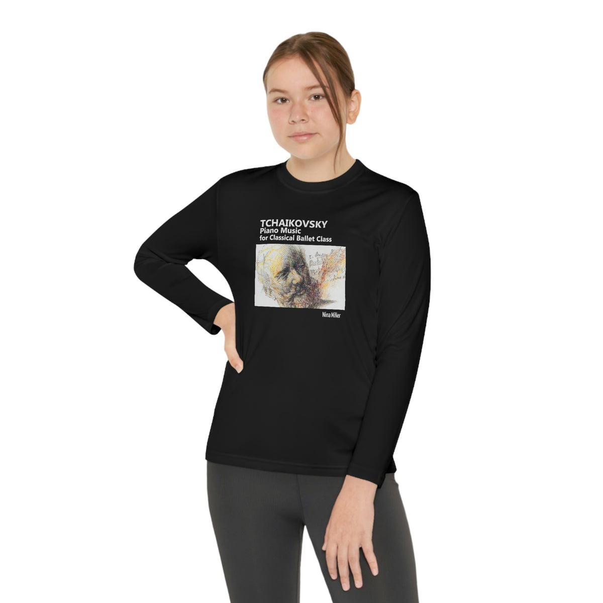 Tchaikovsky Piano Music - Youth Long Sleeve Competitor Tee