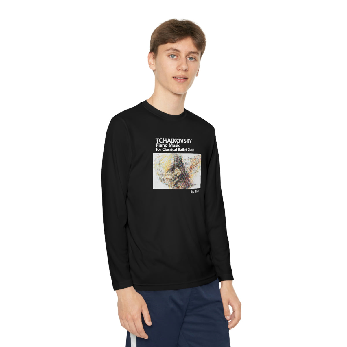 Tchaikovsky Piano Music - Youth Long Sleeve Competitor Tee