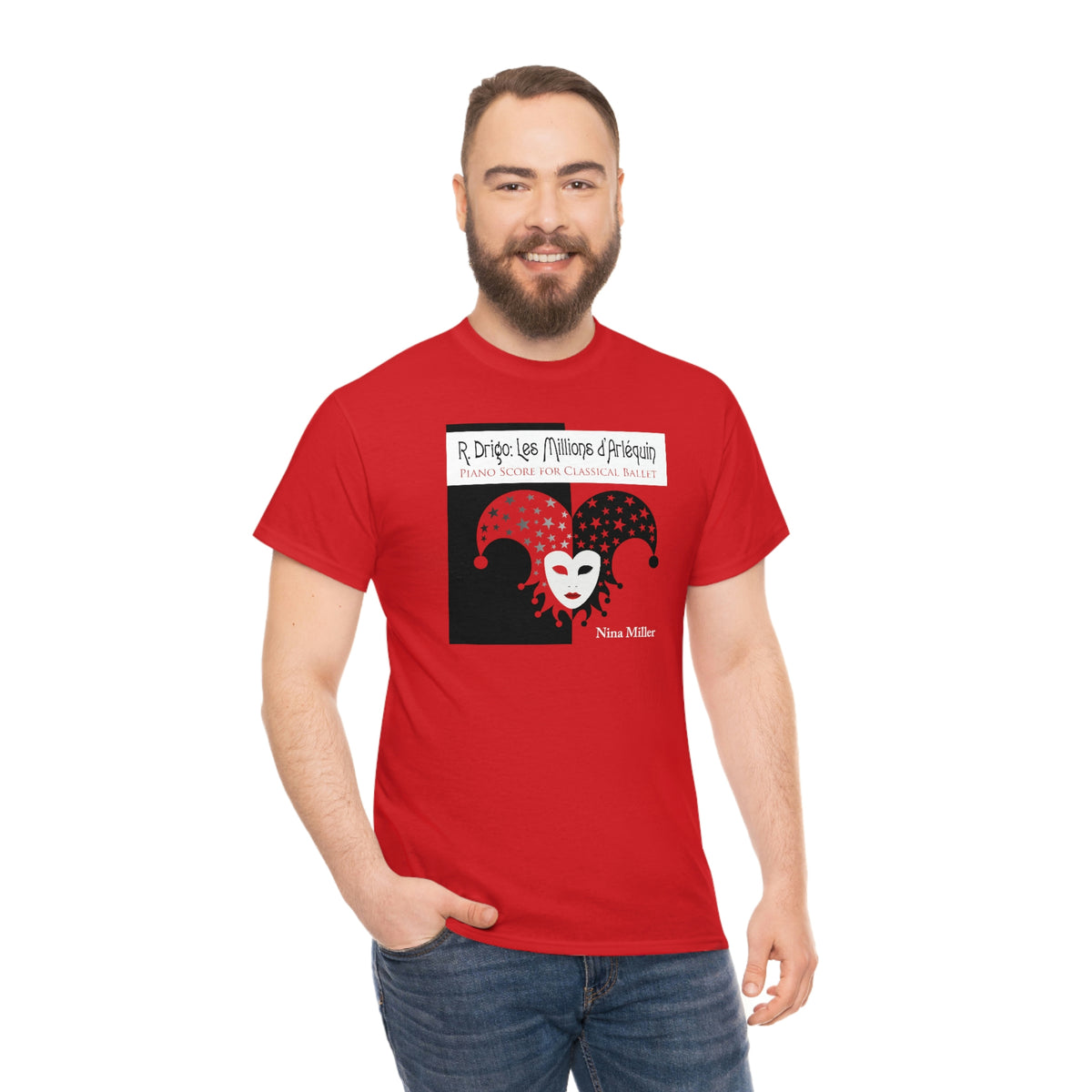 Les Millions d'Arléquin  (Red) - Unisex Heavy Cotton Tee