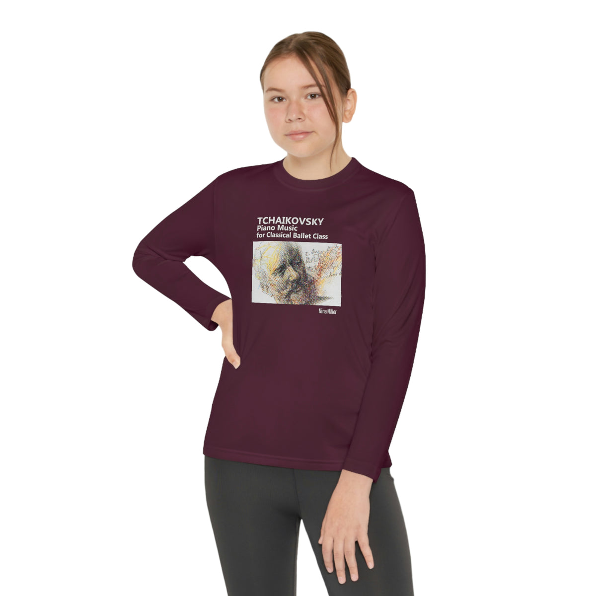 Tchaikovsky Piano Music - Youth Long Sleeve Competitor Tee