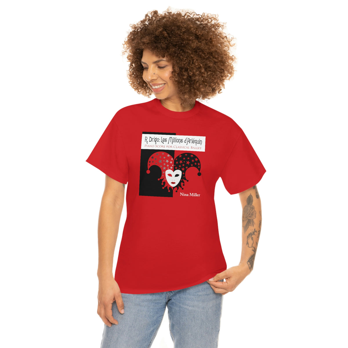 Les Millions d'Arléquin  (Red) - Unisex Heavy Cotton Tee