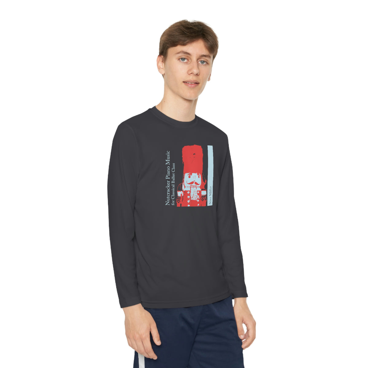 Nutcracker Piano Music - Youth Long Sleeve Competitor Tee