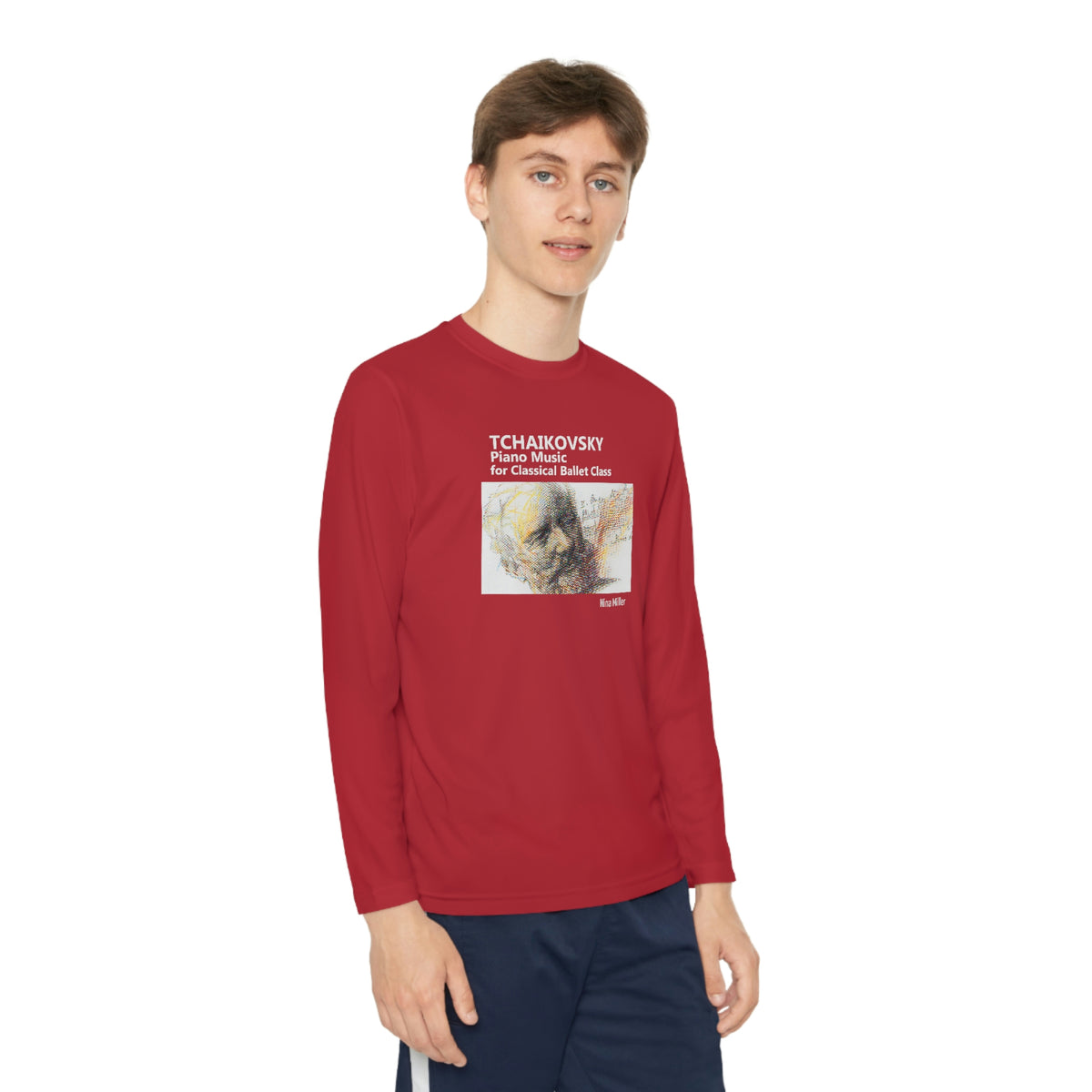 Tchaikovsky Piano Music - Youth Long Sleeve Competitor Tee