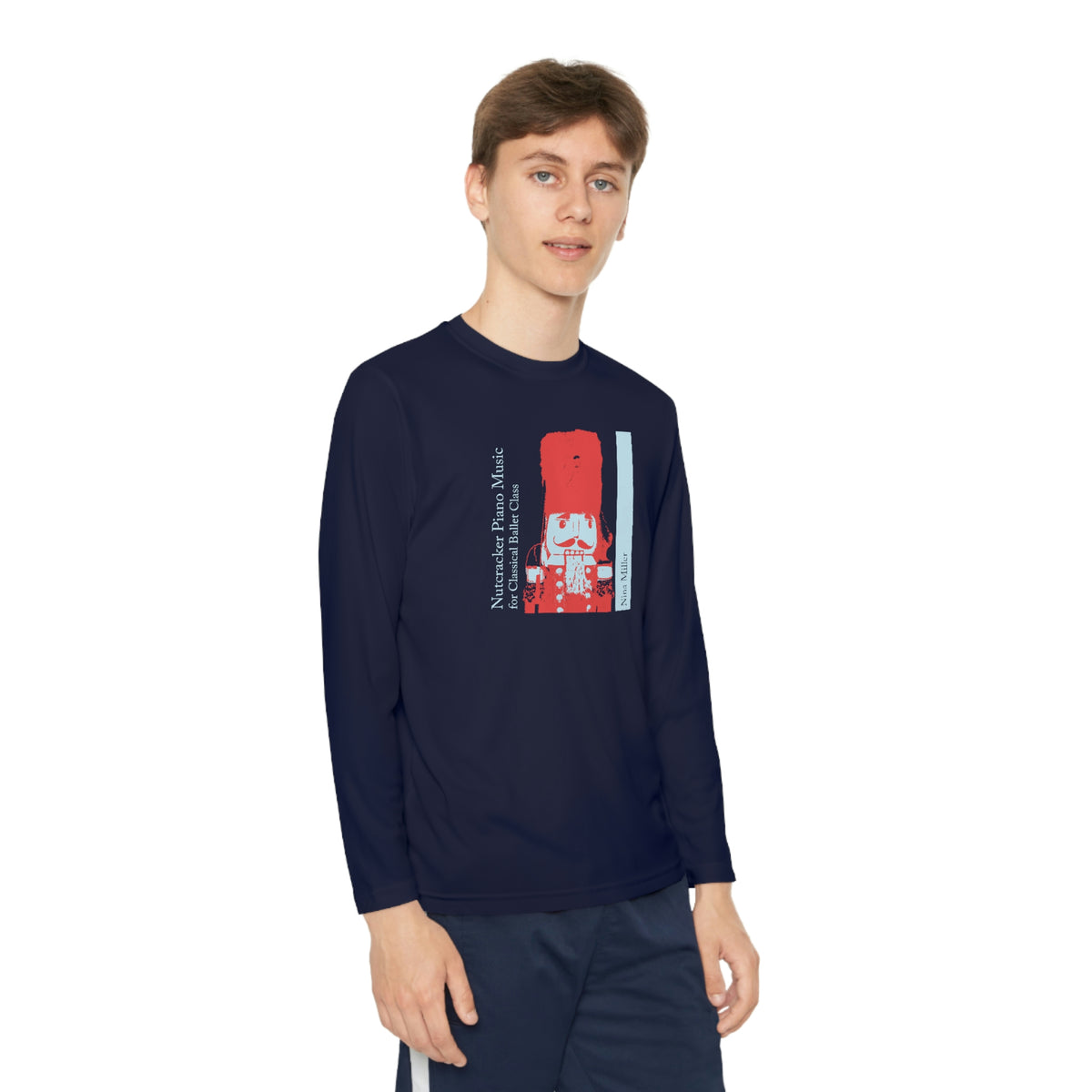 Nutcracker Piano Music - Youth Long Sleeve Competitor Tee