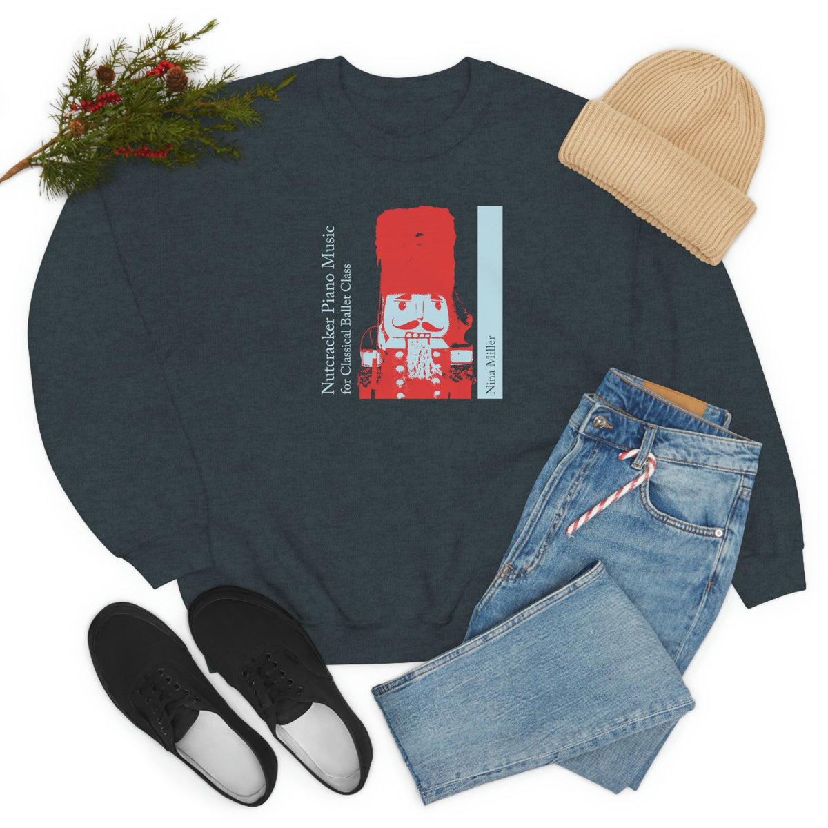 Nutcracker Piano Music - Unisex Heavy Blend™ Crewneck Sweatshirt