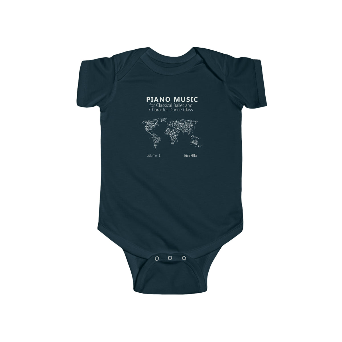 Piano Music for Character Dance Class - Infant Fine Jersey Bodysuit