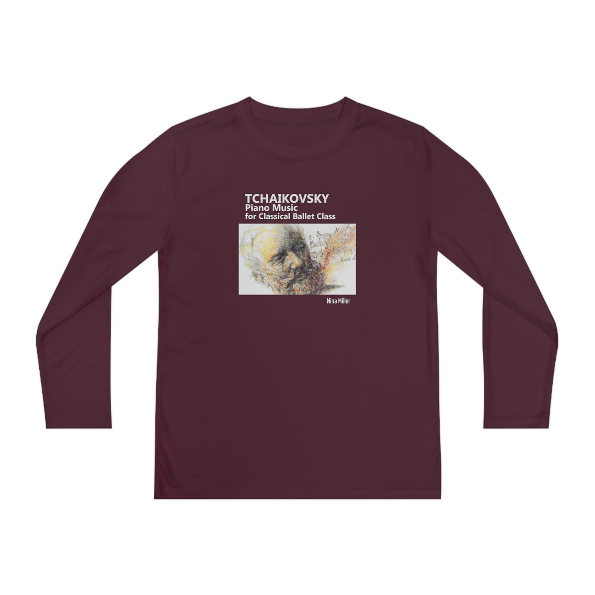 Tchaikovsky Piano Music - Youth Long Sleeve Competitor Tee