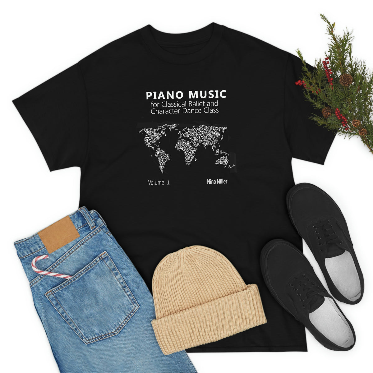 Piano Music for Character Dance Class - Unisex Heavy Cotton Tee