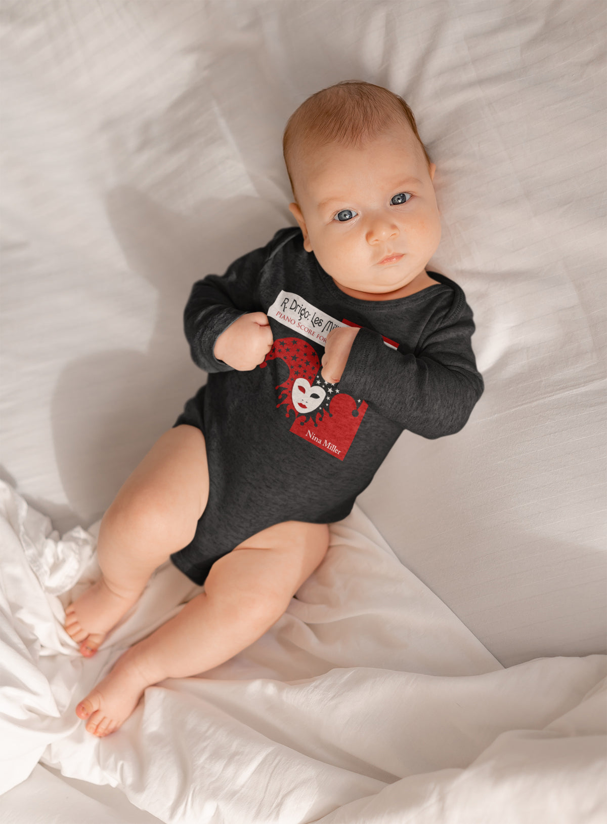 Les Millions d'Arlequin (Black) - Infant Fine Jersey Bodysuit